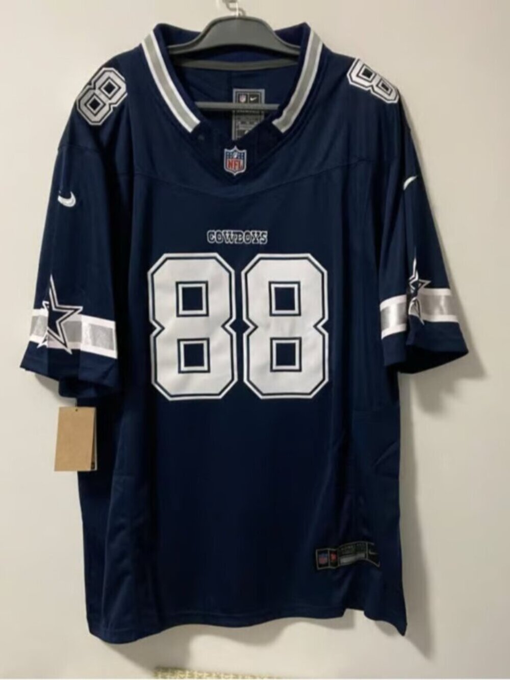 CeeDee Lamb Navy Vapor Stitched Jersey
